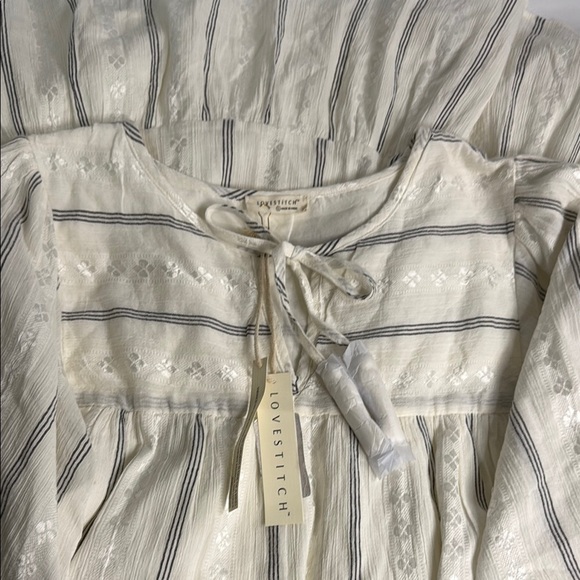 Lovestitch Cream Pleated Mini Sundress - Picture 8 of 8